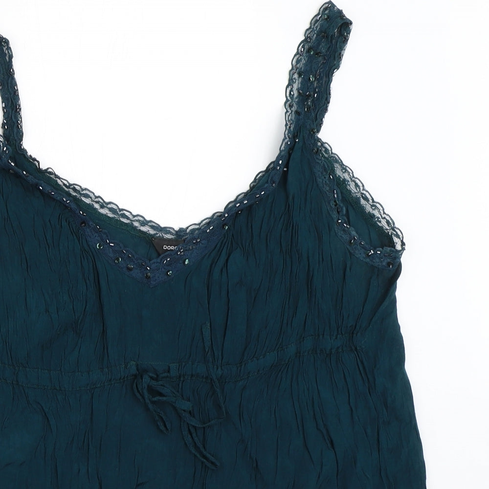 Dorothy Perkins Womens Blue   Camisole Blouse Size 14