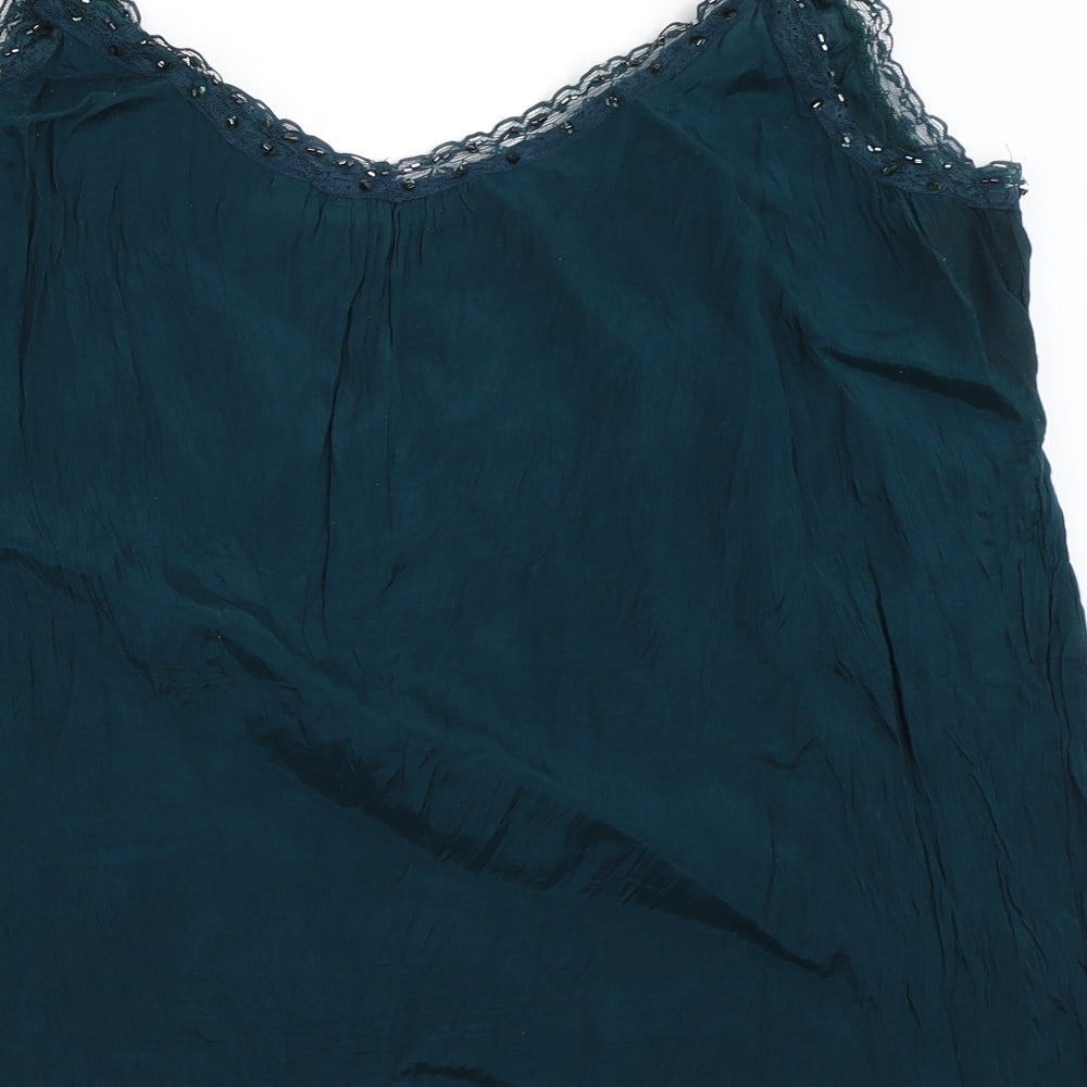 Dorothy Perkins Womens Blue   Camisole Blouse Size 14
