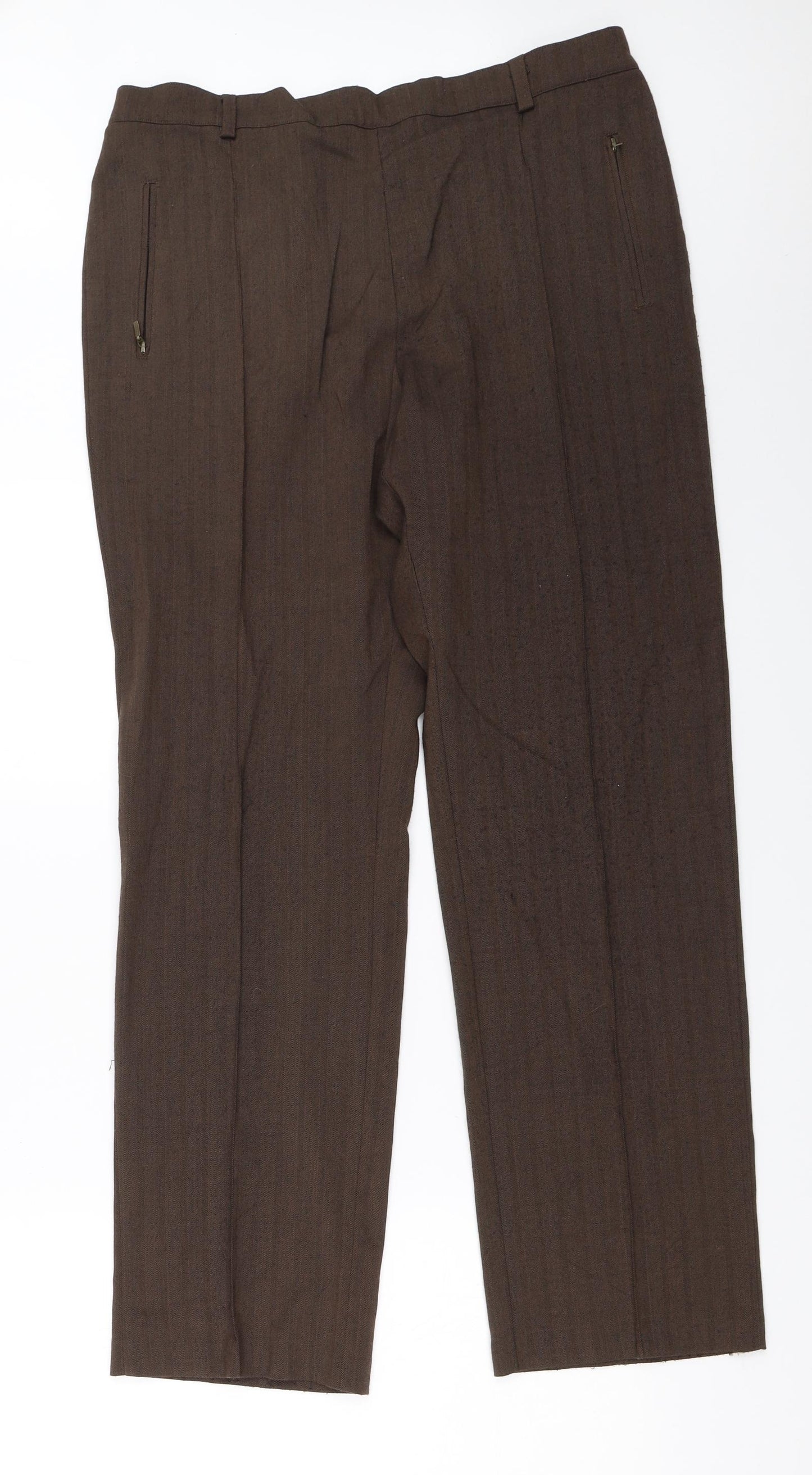 Marks and Spencer Womens Brown   Trousers  Size 14 L29 in