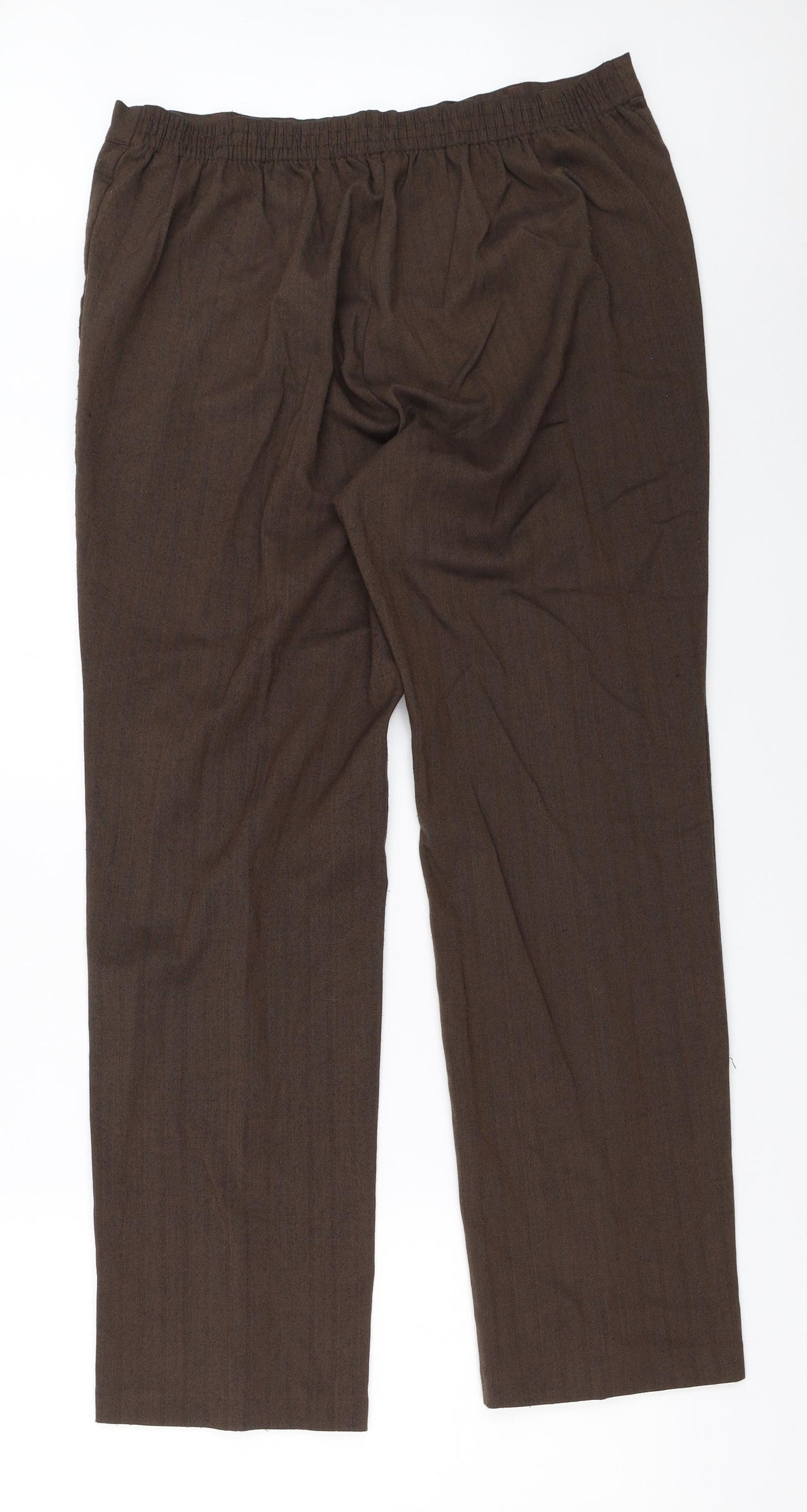 Marks and Spencer Womens Brown   Trousers  Size 14 L29 in