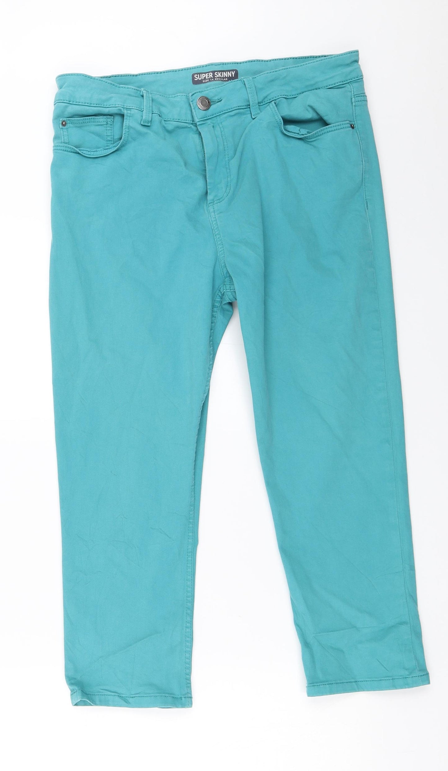 Marks and Spencer Womens Blue   Skinny Jeans Size 14 L21 in