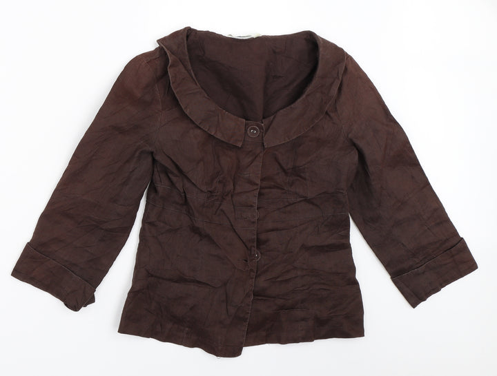 Promod Womens Brown Jacket Size 8
