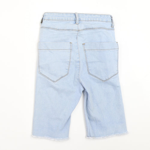 Lasula Womens Blue  Denim Cut-Off Shorts Size 6