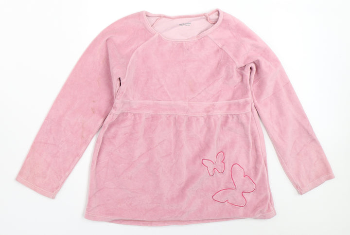 Vertbaudet Girls Pink Pullover Jumper Size 8 Years