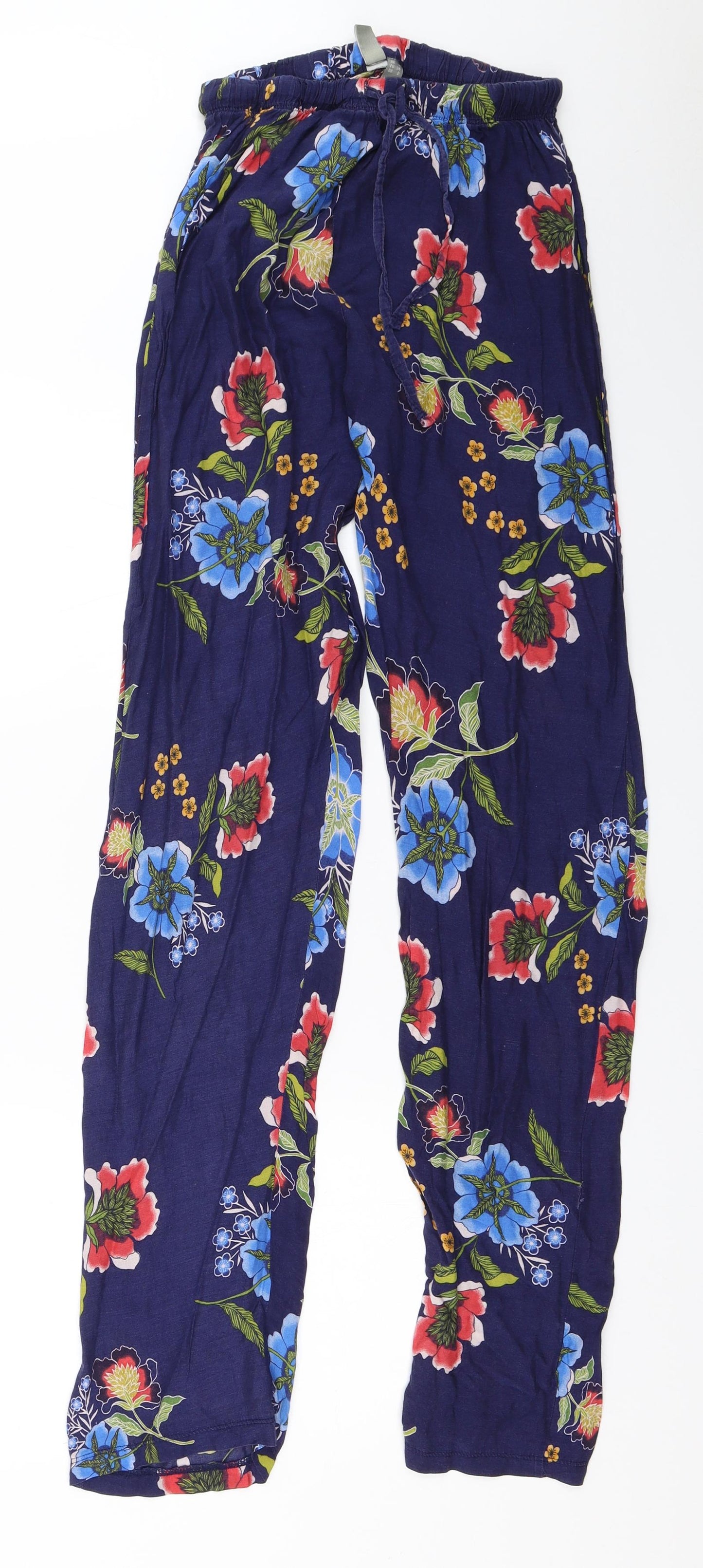 ASOS Womens Blue Floral  Top Pyjama Pants Size 6