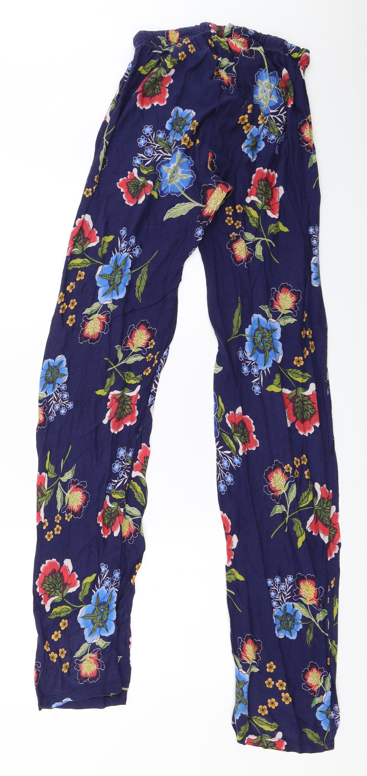 ASOS Womens Blue Floral  Top Pyjama Pants Size 6