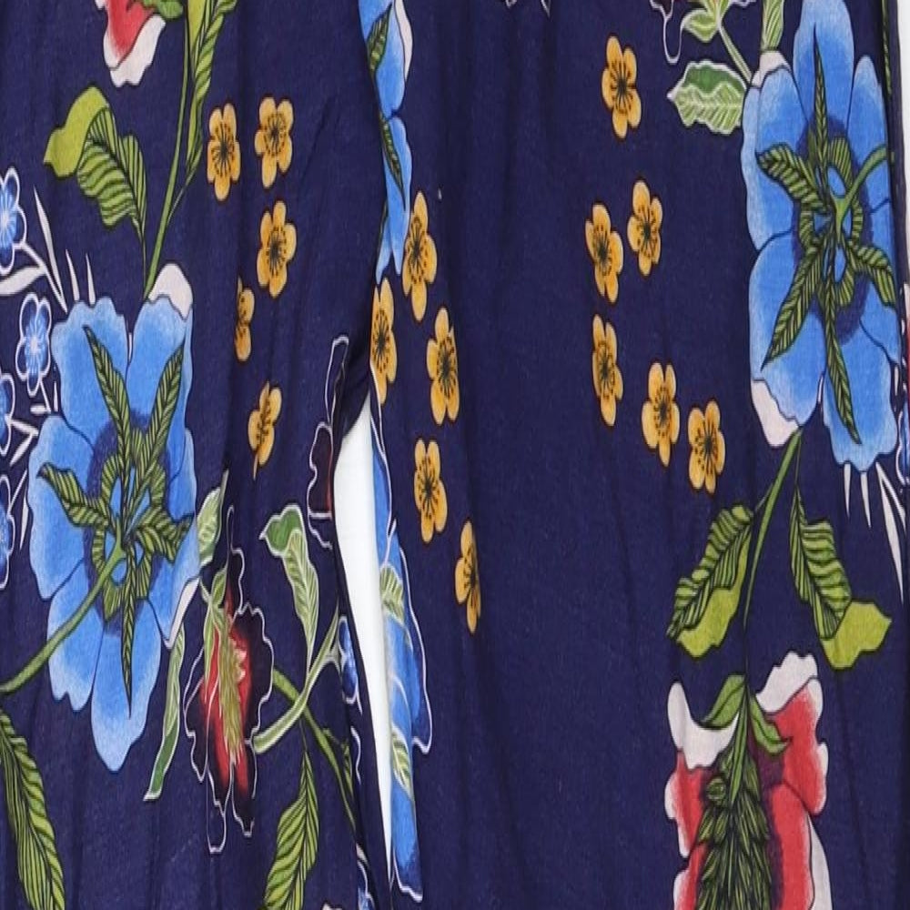 ASOS Womens Blue Floral  Top Pyjama Pants Size 6