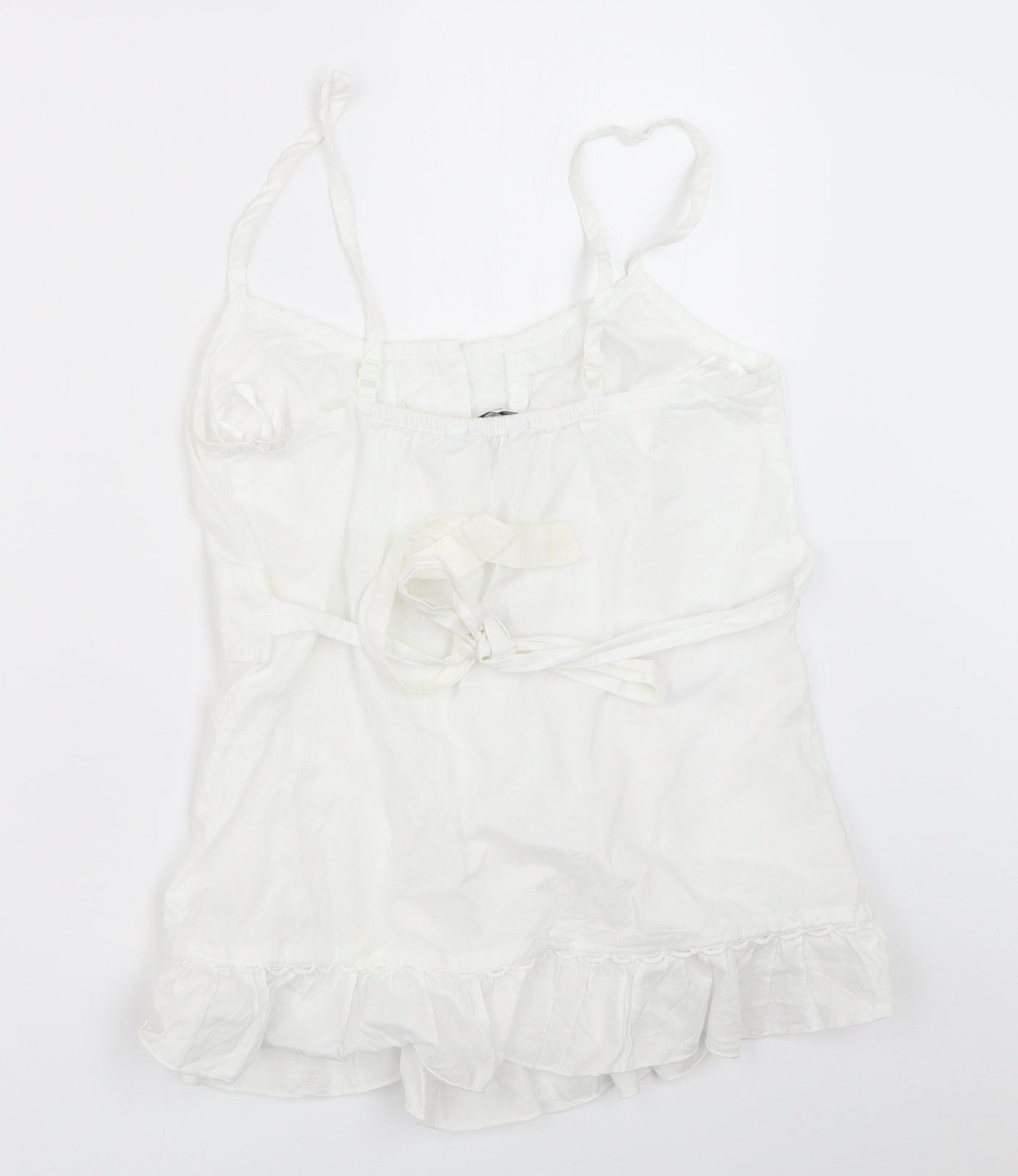 New Look Womens White   Camisole Blouse Size 10