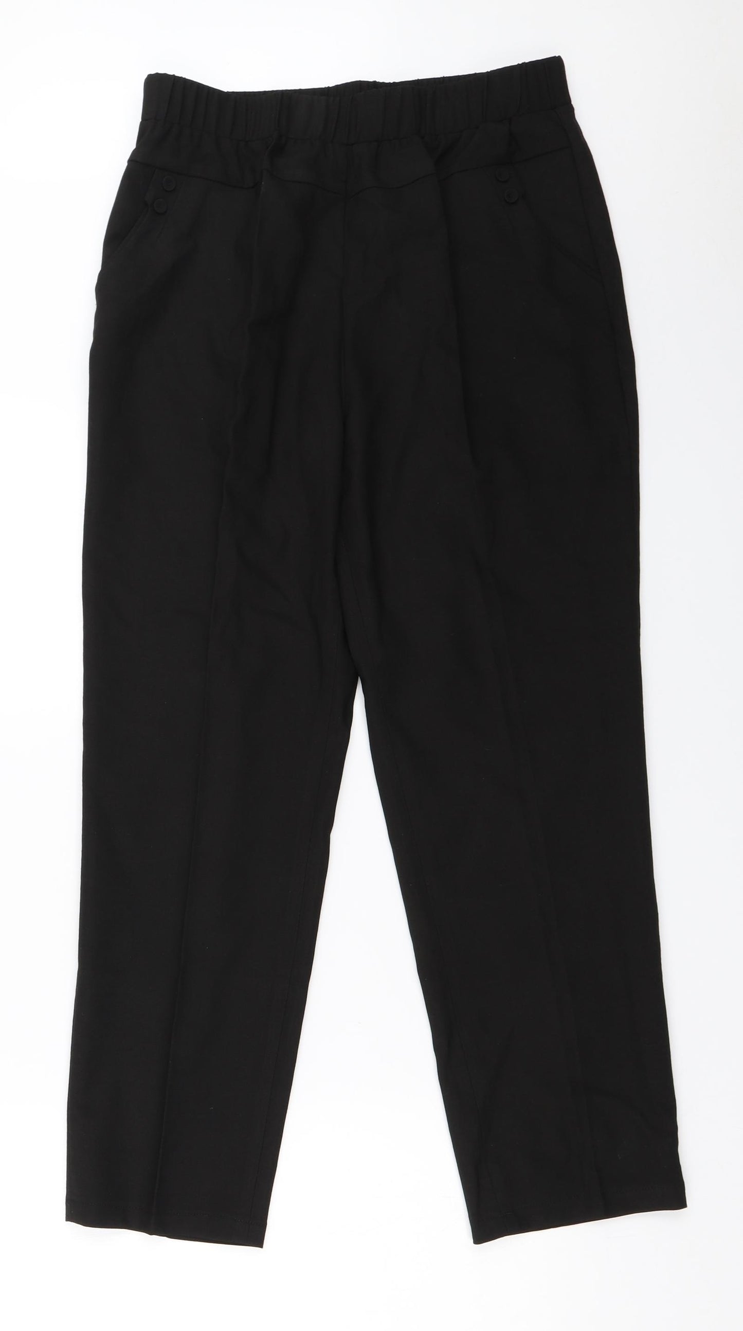 Preworn Womens Black   Capri Trousers Size 27 in L25 in