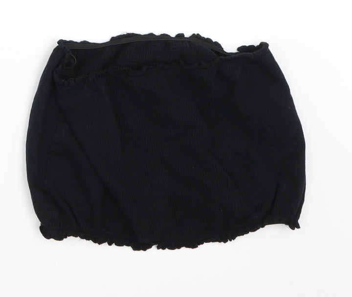 New Look Girls Black   Cropped T-Shirt Size 14-15 Years