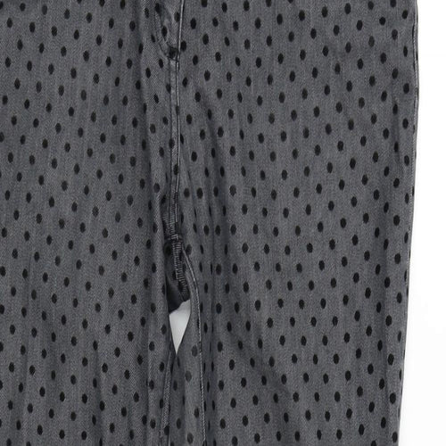 Boden Womens Grey Polka Dot  Skinny Jeans Size 14 L32 in