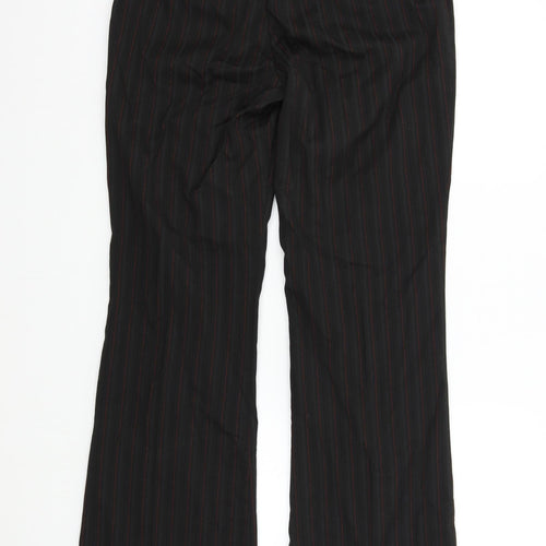 NEXT Womens Black Striped  Trousers  Size 12 L31 in
