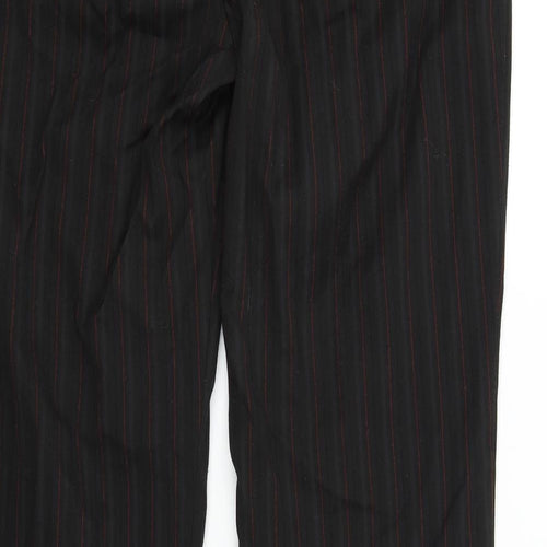 NEXT Womens Black Striped  Trousers  Size 12 L31 in