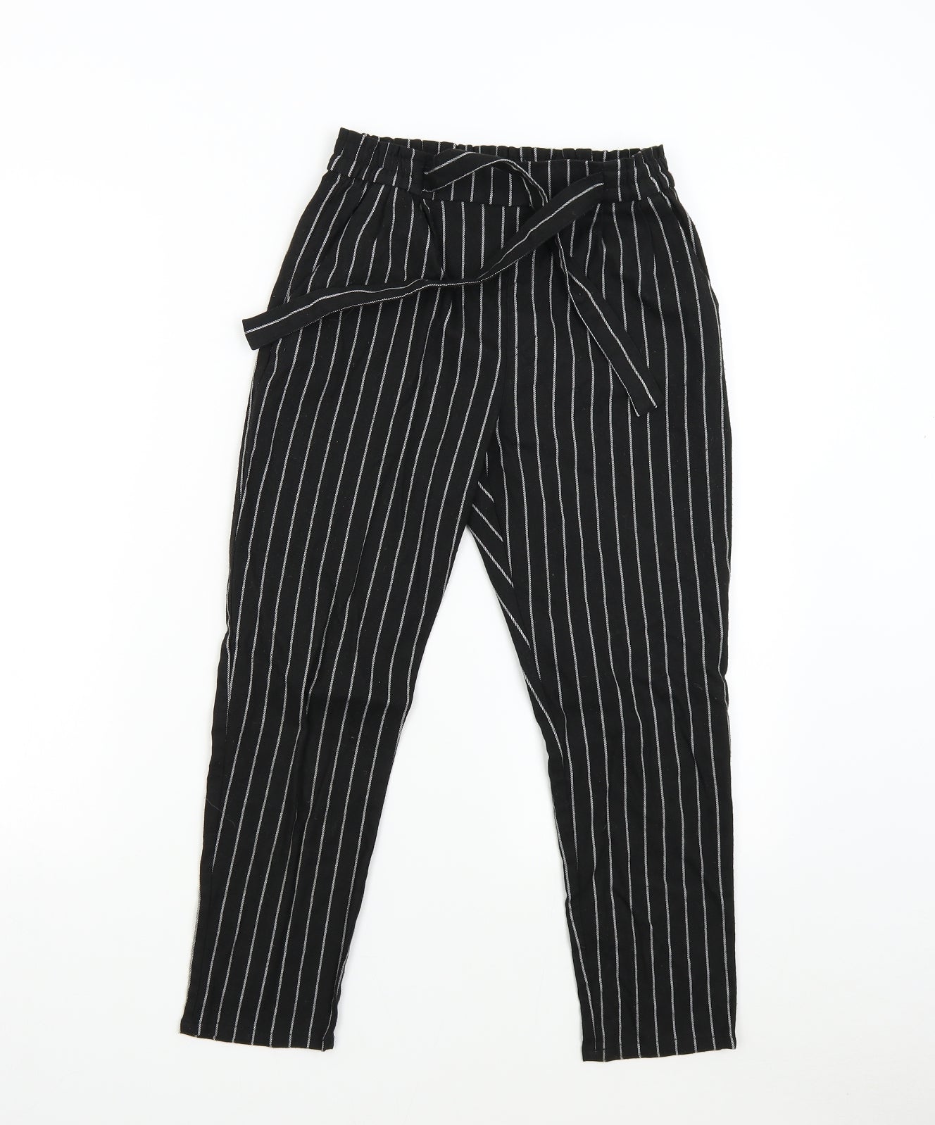 H&M Girls Black Striped  Dress Pants Trousers Size 10-11 Years