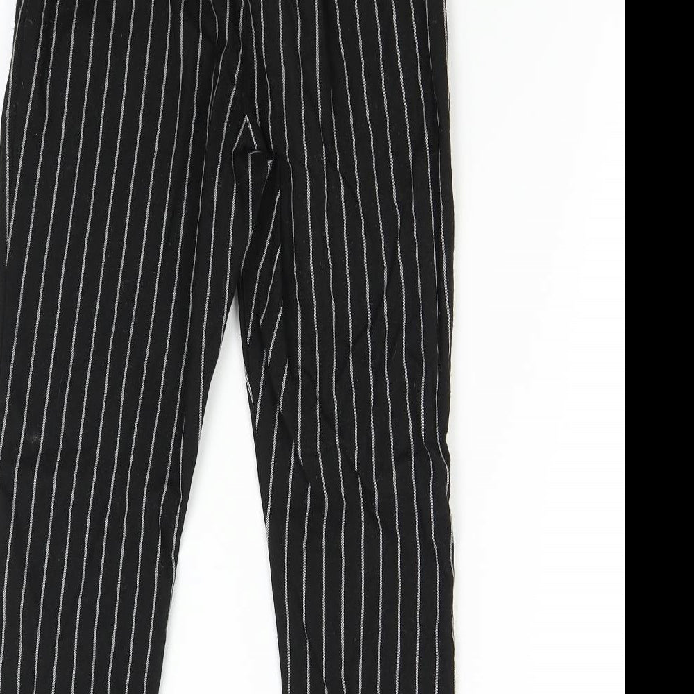 H&M Girls Black Striped  Dress Pants Trousers Size 10-11 Years