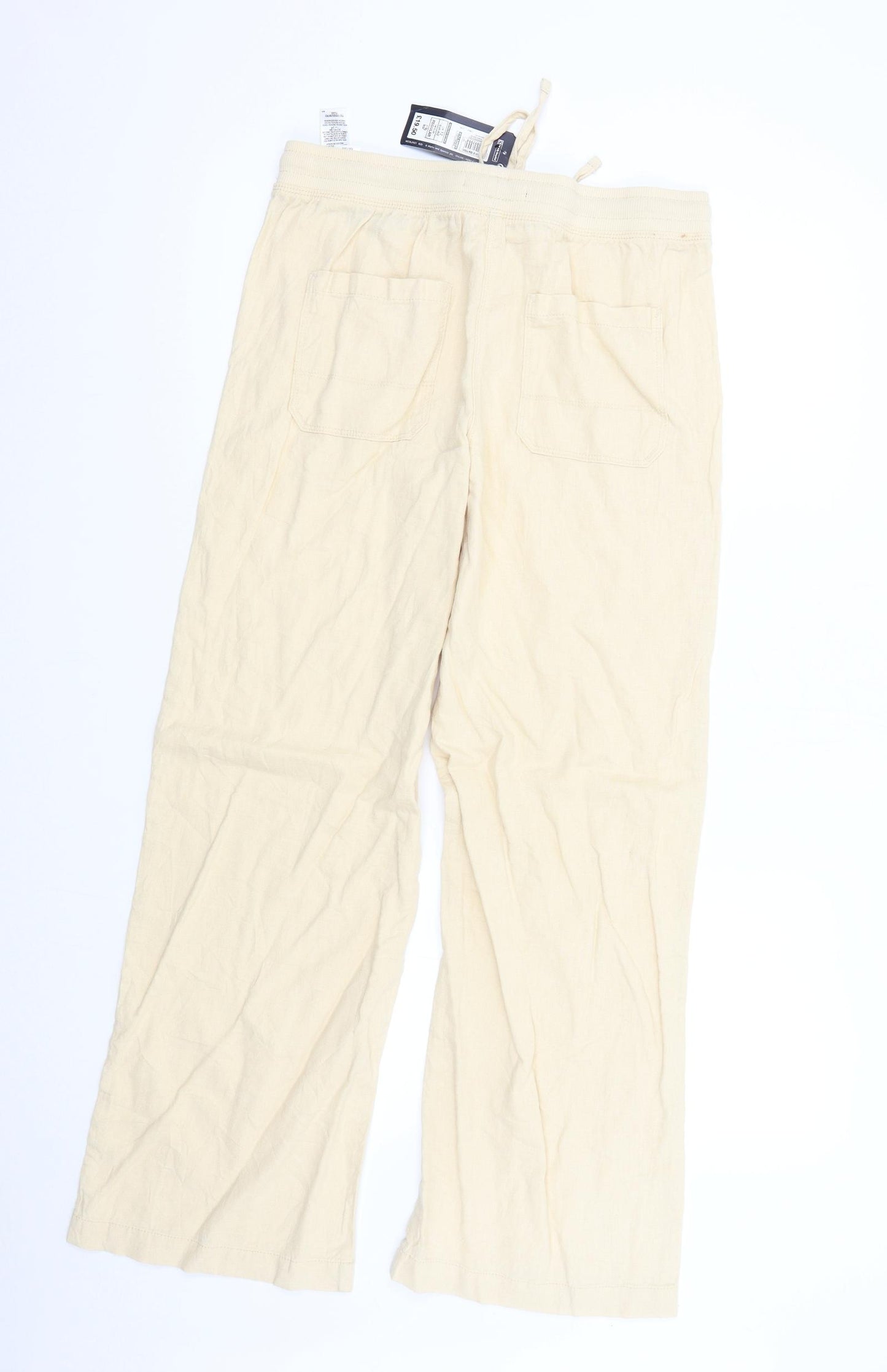 M&S Womens Beige   Trousers  Size 12 L29 in