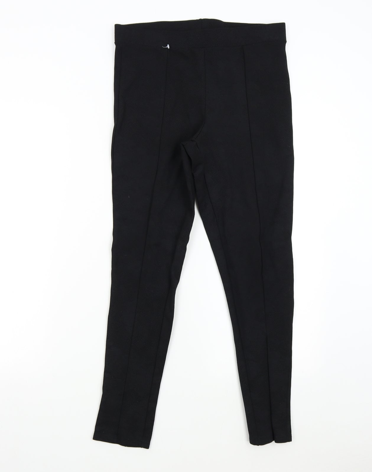 M&Co Womens Black Floral  Jogger Leggings Size 12 L27 in