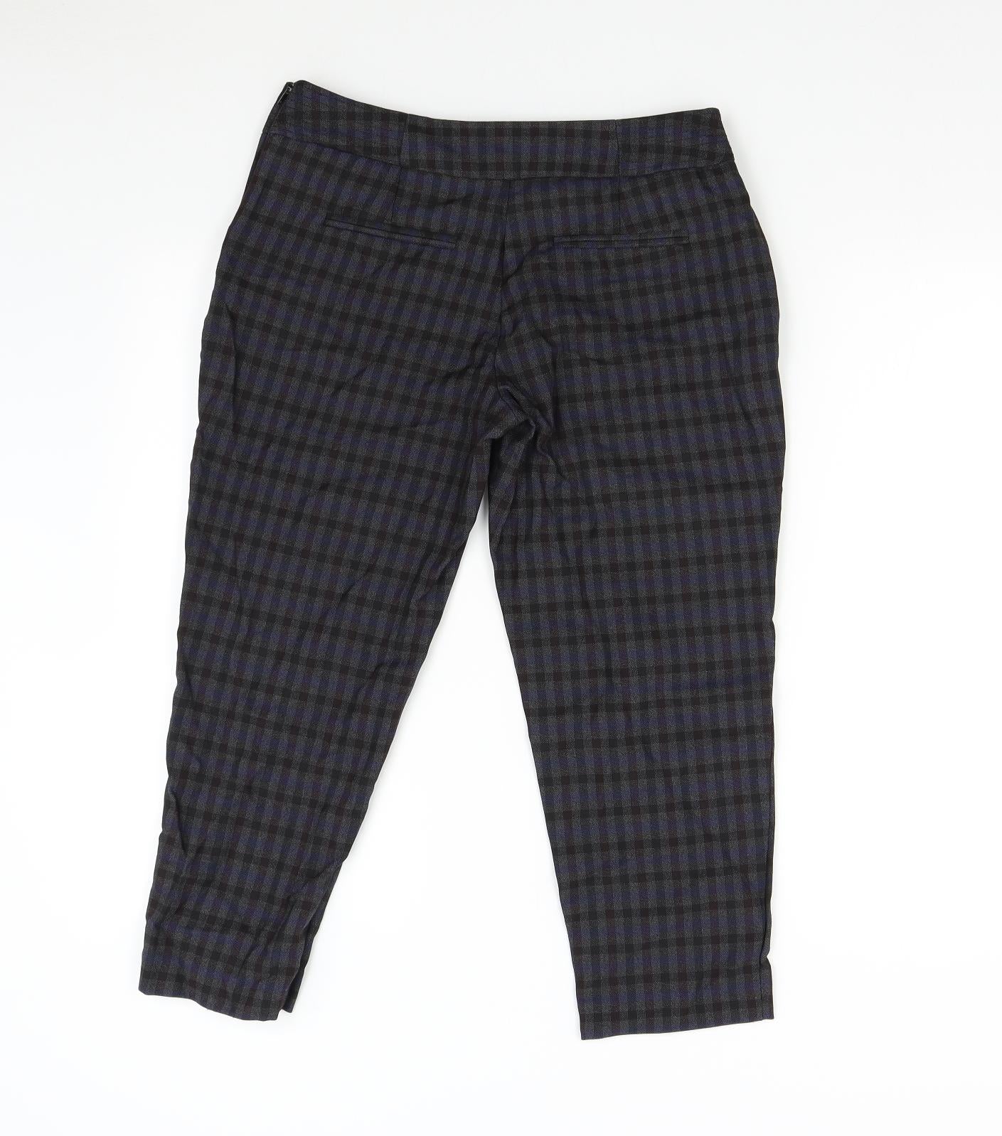 Dorothy Perkins Womens Multicoloured Check  Capri Trousers Size 10 L22 in