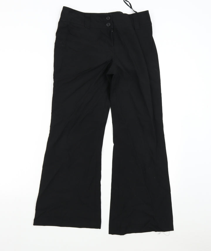 Dorothy Perkins Womens Black Trousers Size 12 L28 in