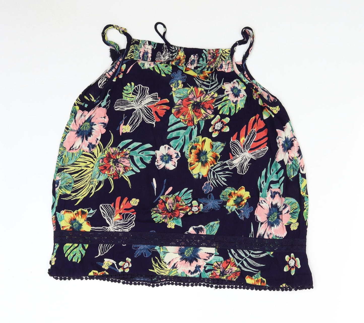 George Womens Blue Floral  Camisole Tank Size 12