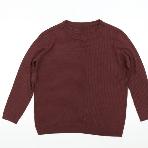 Jacgueline de Yong Mens Red  Knit Pullover Jumper Size M