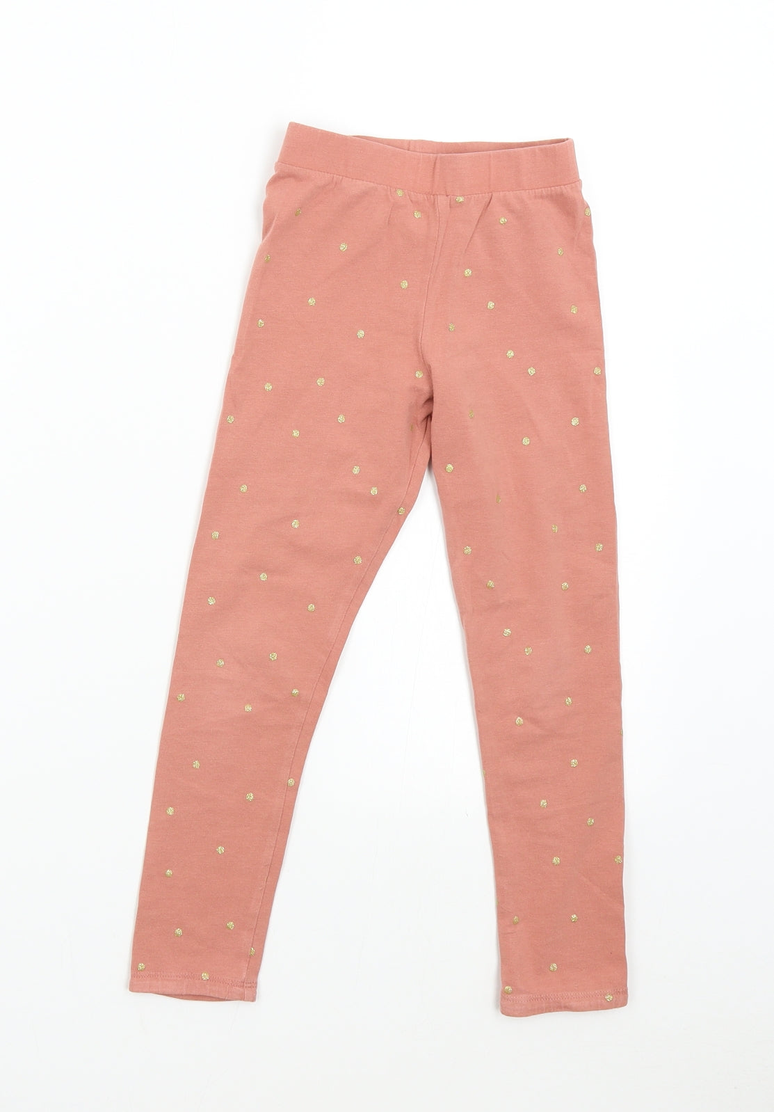 H&M Girls Pink Polka Dot  Jogger Trousers Size 6-7 Years