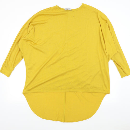 LV Clothing Womens Yellow  Knit Pullover Jumper Size L