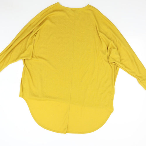 LV Clothing Womens Yellow  Knit Pullover Jumper Size L