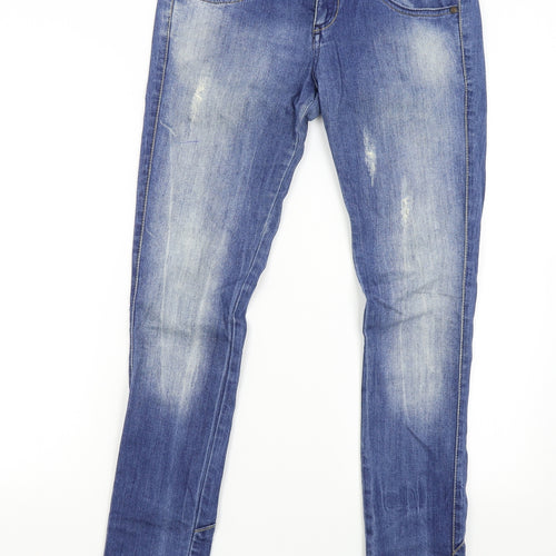 Bershka Womens Blue  Denim Skinny Jeans Size 38 L31 in