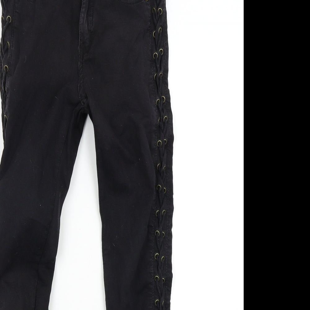 Denim Club Womens Black  Denim Skinny Jeans Size 8 L27 in