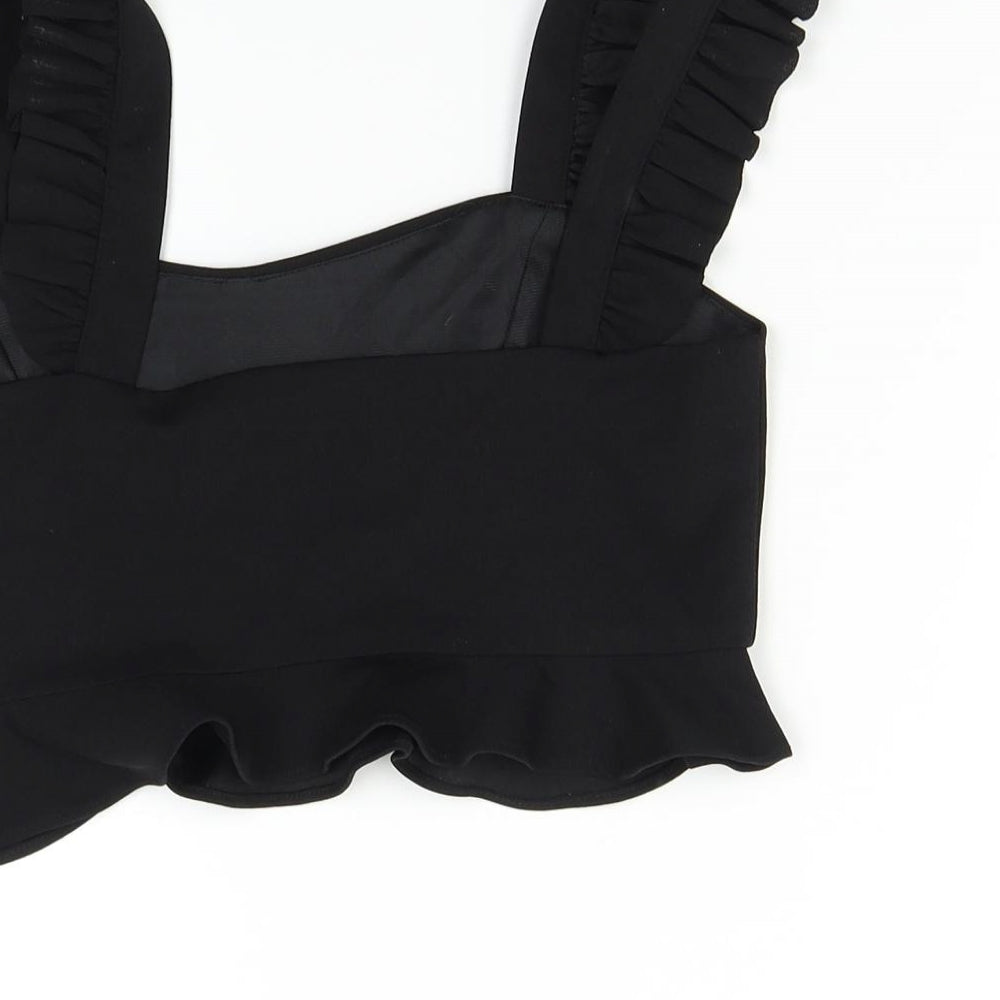 Vera & Lucy Womens Black   Cropped Tank Size M