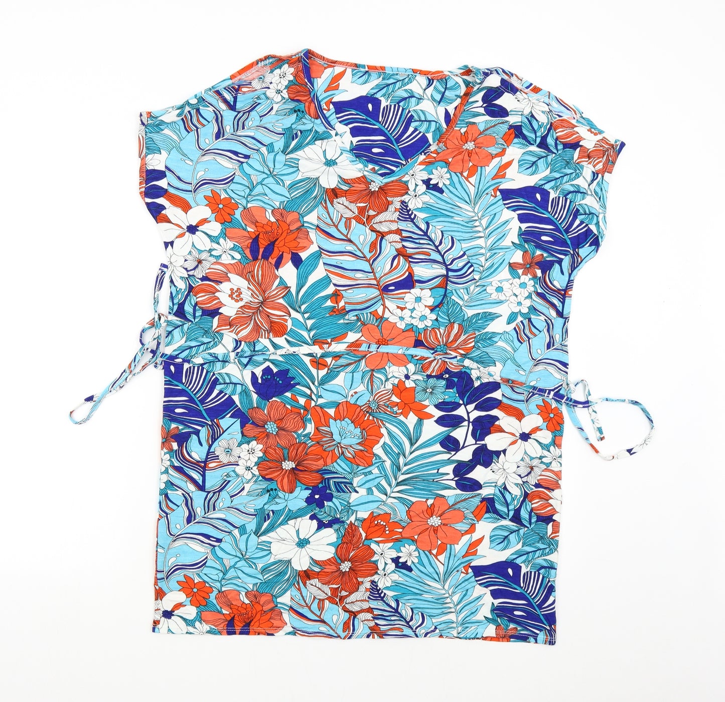 Preworn Womens Multicoloured Floral  Basic Blouse Size 14