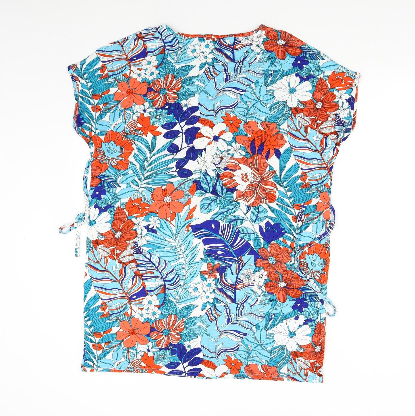 Preworn Womens Multicoloured Floral  Basic Blouse Size 14