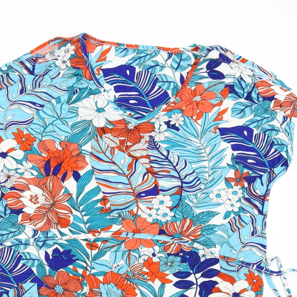 Preworn Womens Multicoloured Floral  Basic Blouse Size 14