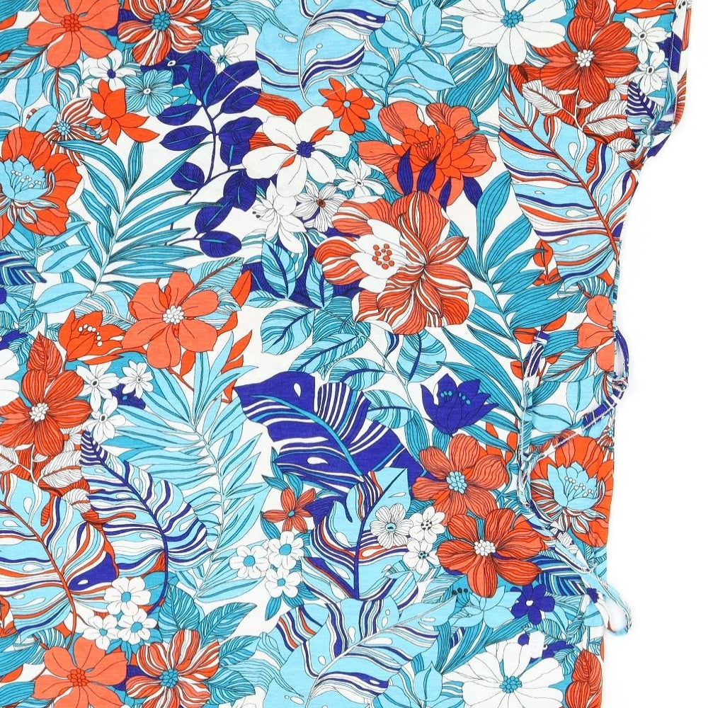 Preworn Womens Multicoloured Floral  Basic Blouse Size 14