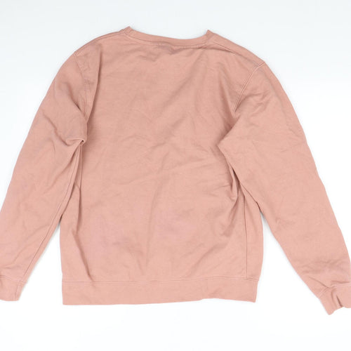 Just Hoods Womens Pink   Pullover Sweatshirt Size M