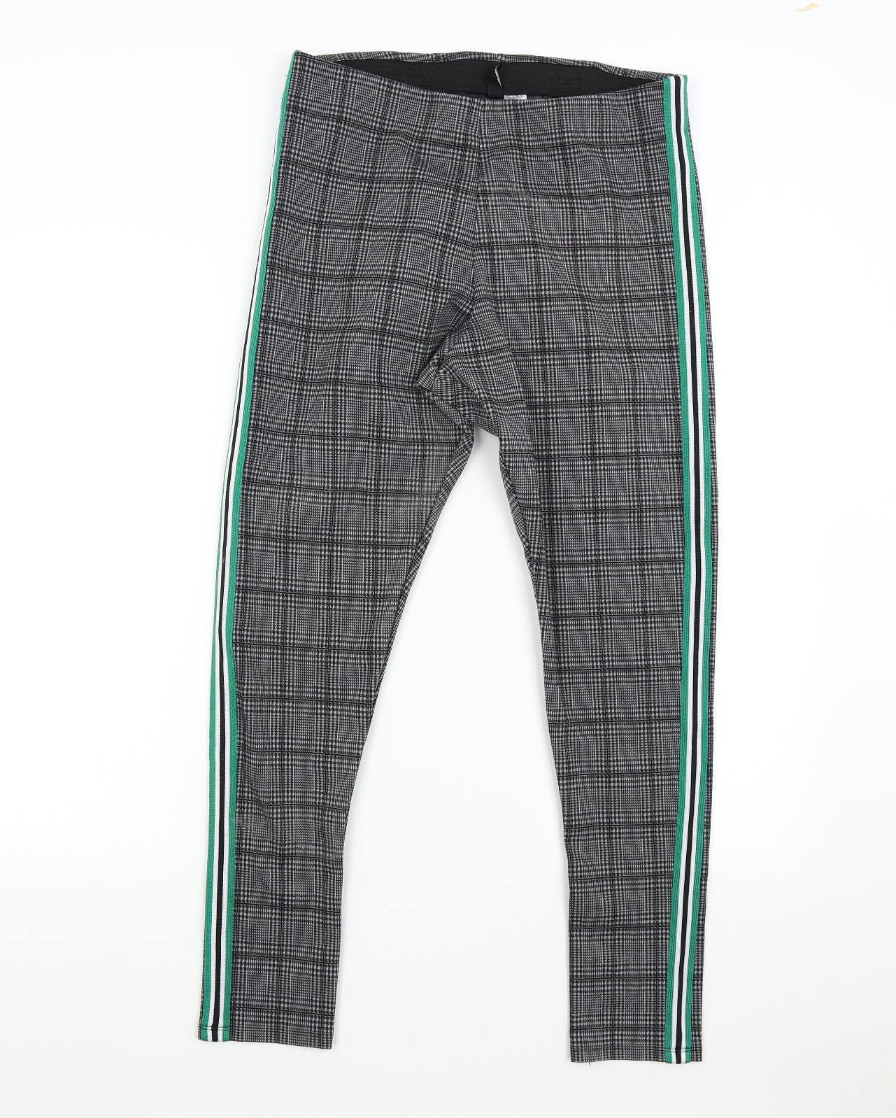 H&M Womens Multicoloured Check  Trousers  Size L L27 in