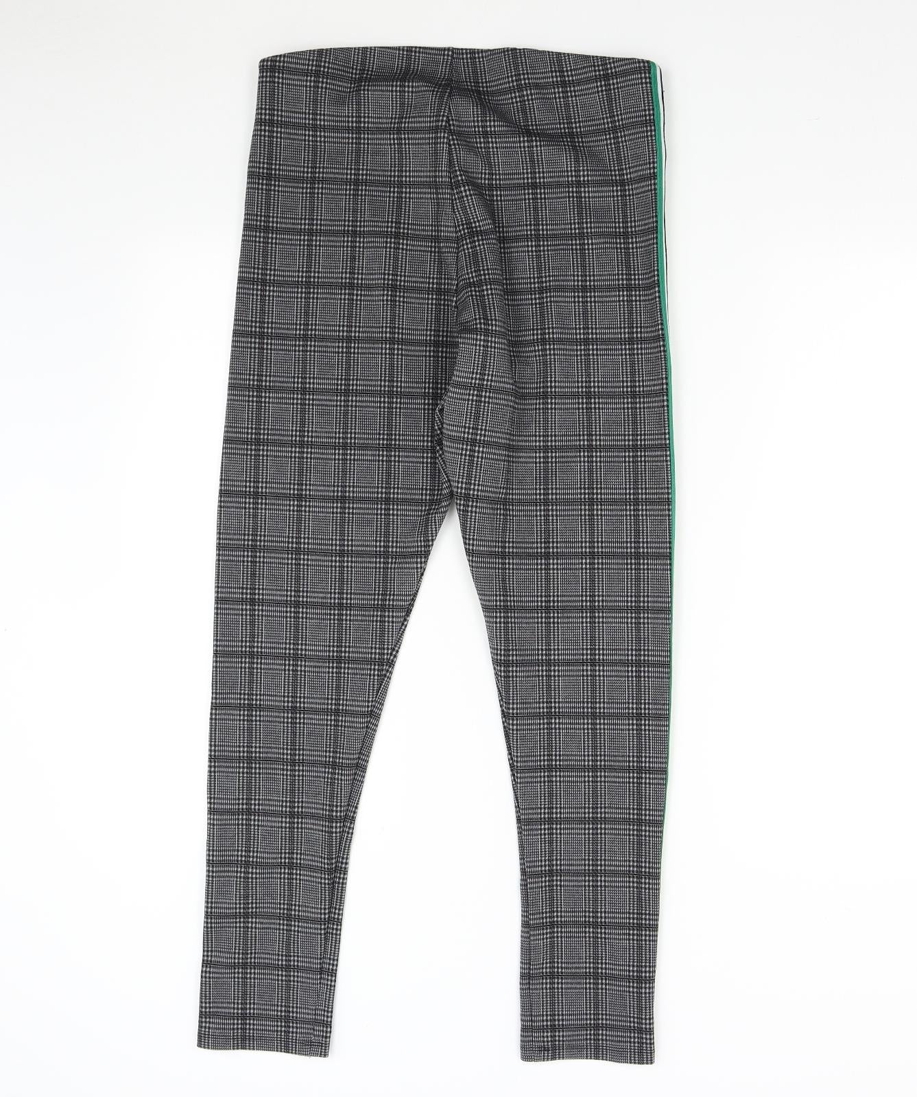 H&M Womens Multicoloured Check  Trousers  Size L L27 in