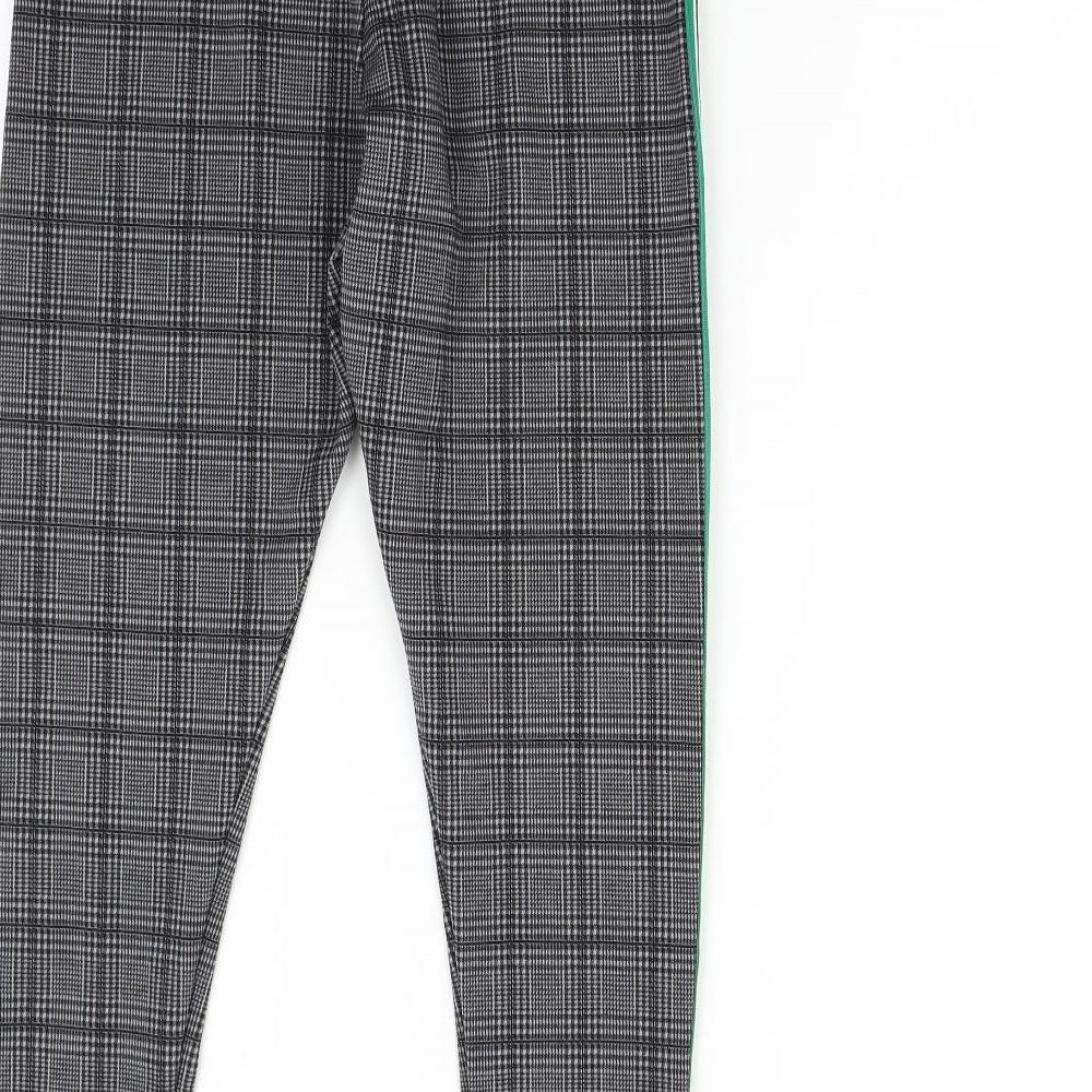 H&M Womens Multicoloured Check  Trousers  Size L L27 in