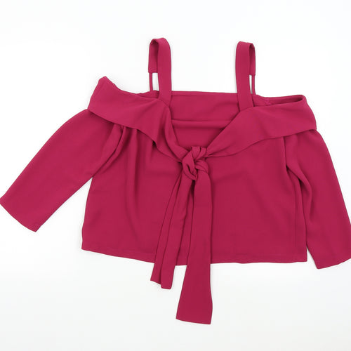 Topshop Womens Pink   Basic Blouse Size 12