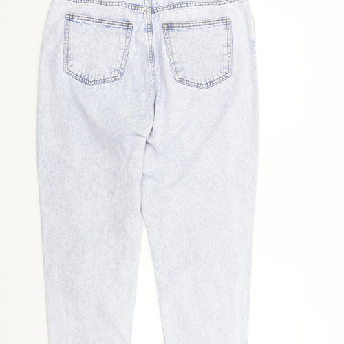 Primark Womens Blue  Denim Mom Jeans Size 16 L27 in