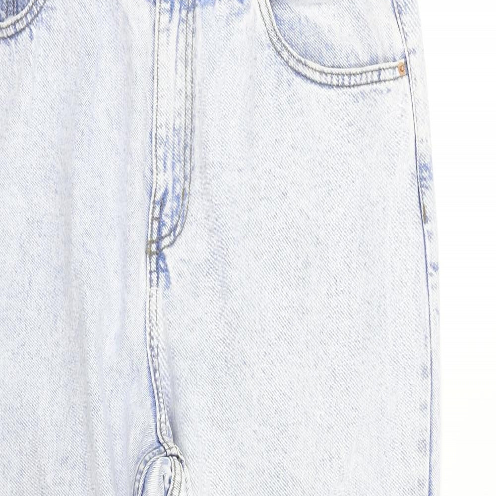 Primark Womens Blue  Denim Mom Jeans Size 16 L27 in