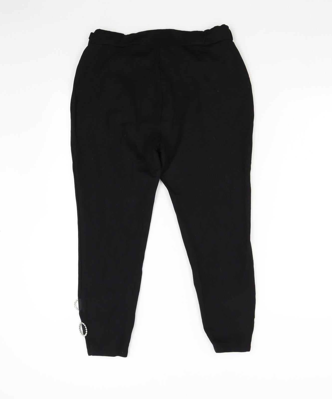 River Island Womens Black   Capri Trousers Size 16 L23 in