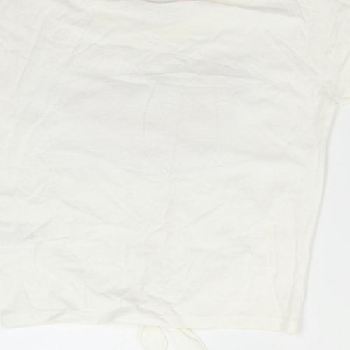 Matalan Girls White   Basic T-Shirt Size 9 Years