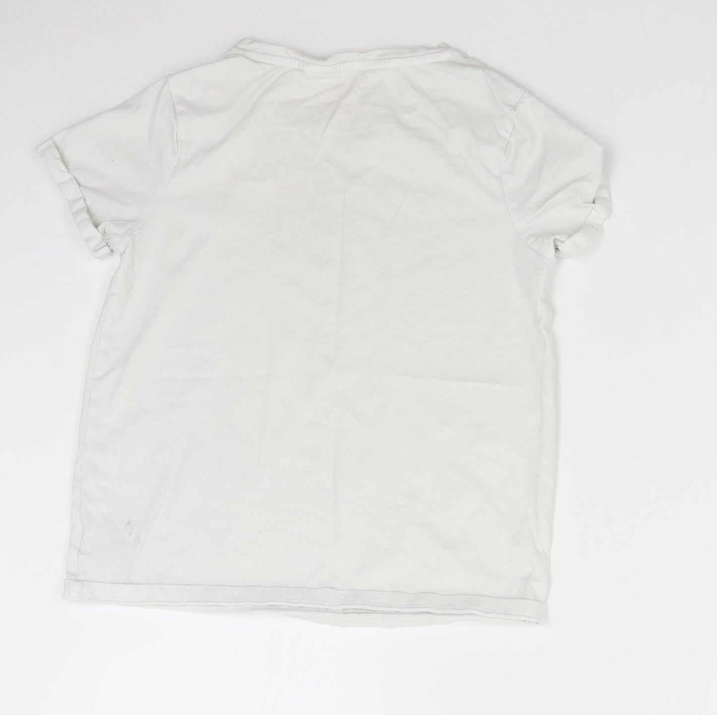 NEXT Girls White   Basic T-Shirt Size 11 Years  - Organic Cotton