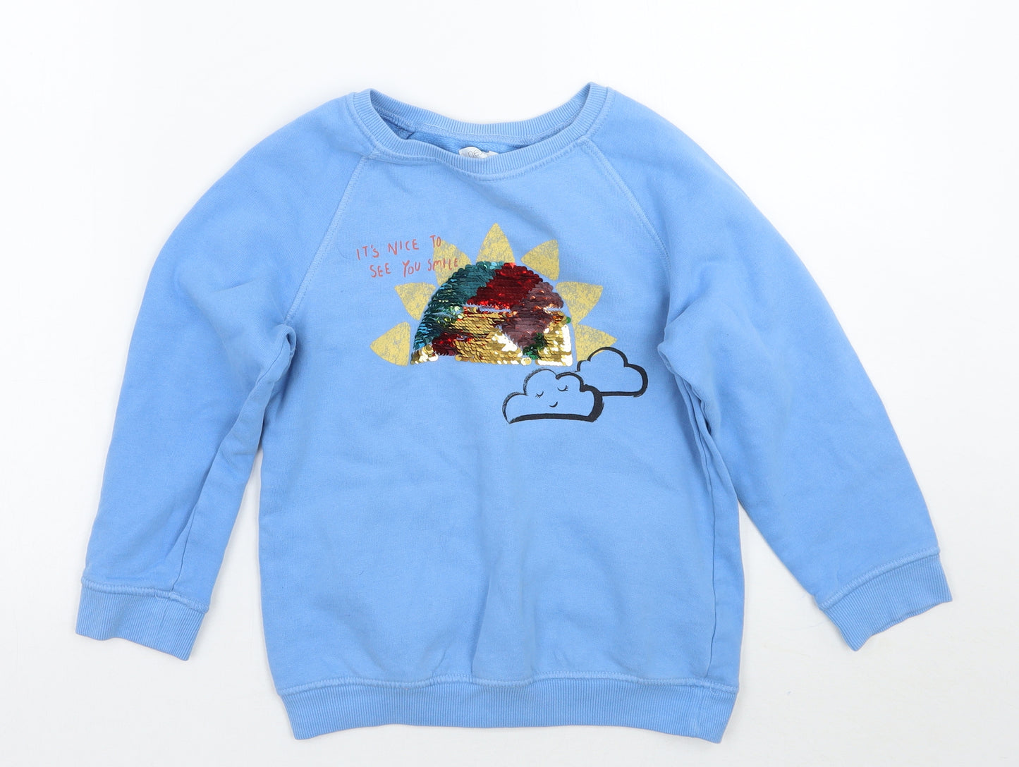 NEXT Boys Blue   Pullover Jumper Size 7 Years