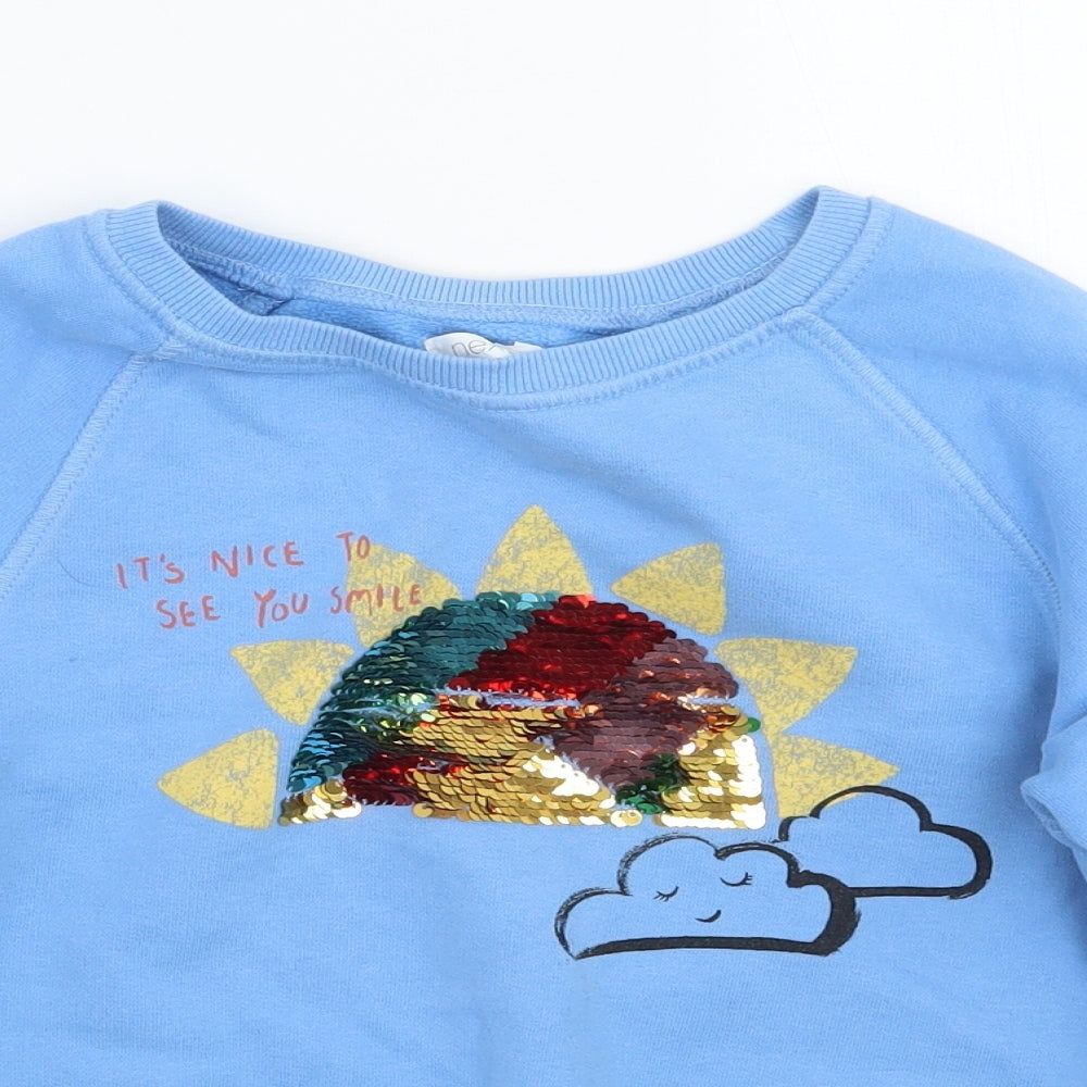 NEXT Boys Blue   Pullover Jumper Size 7 Years