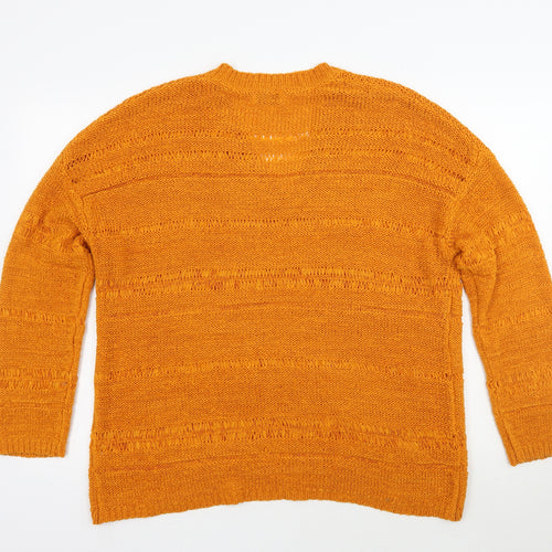 Papaya Womens Yellow   Pullover Jumper Size L