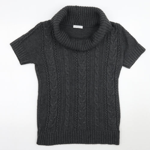 Topshop Womens Grey   Pullover Jumper Size 14