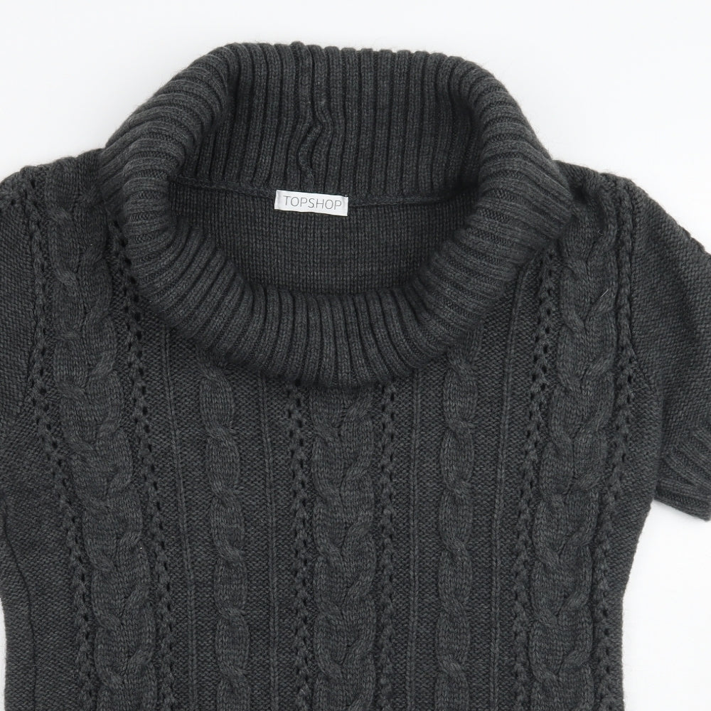 Topshop Womens Grey   Pullover Jumper Size 14